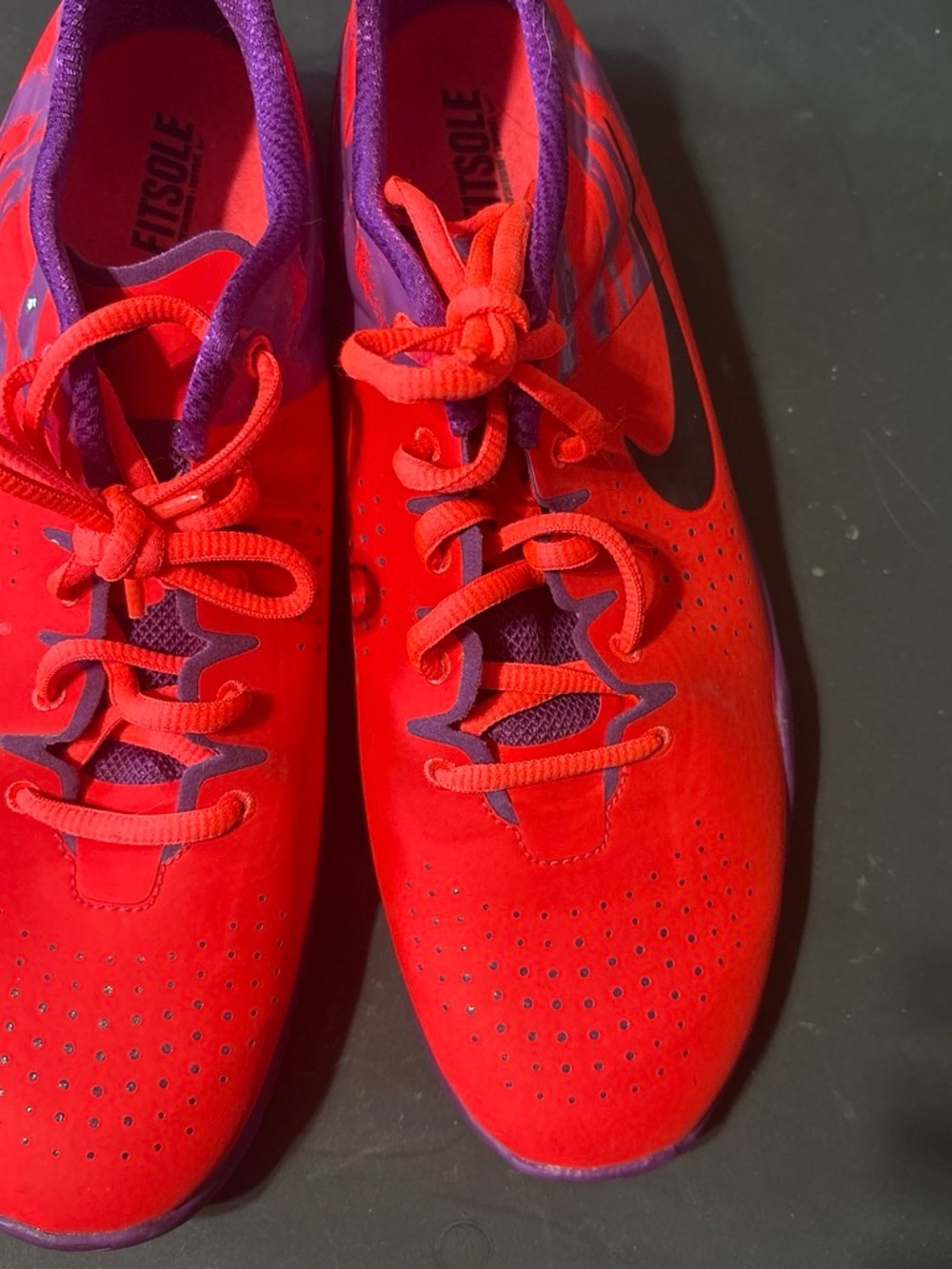 Nike Kids Red and Purple Performance Sneakers